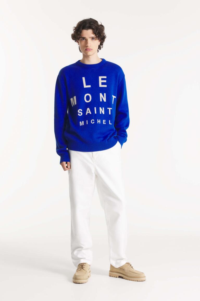 SORIAN - PULL MONOGRAME - BLEU, seconde vue