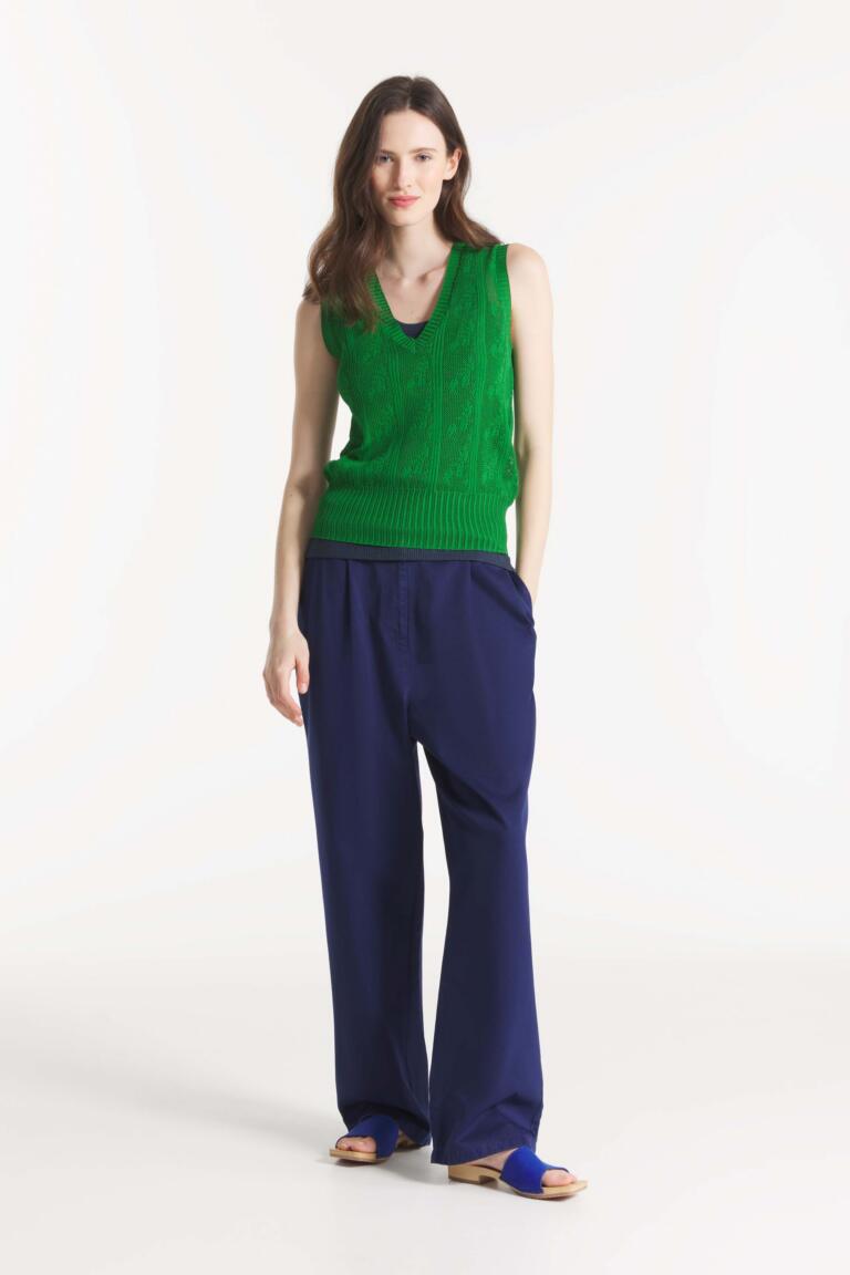 PILLY - PANTALON À PINCES - BLEU, seconde vue
