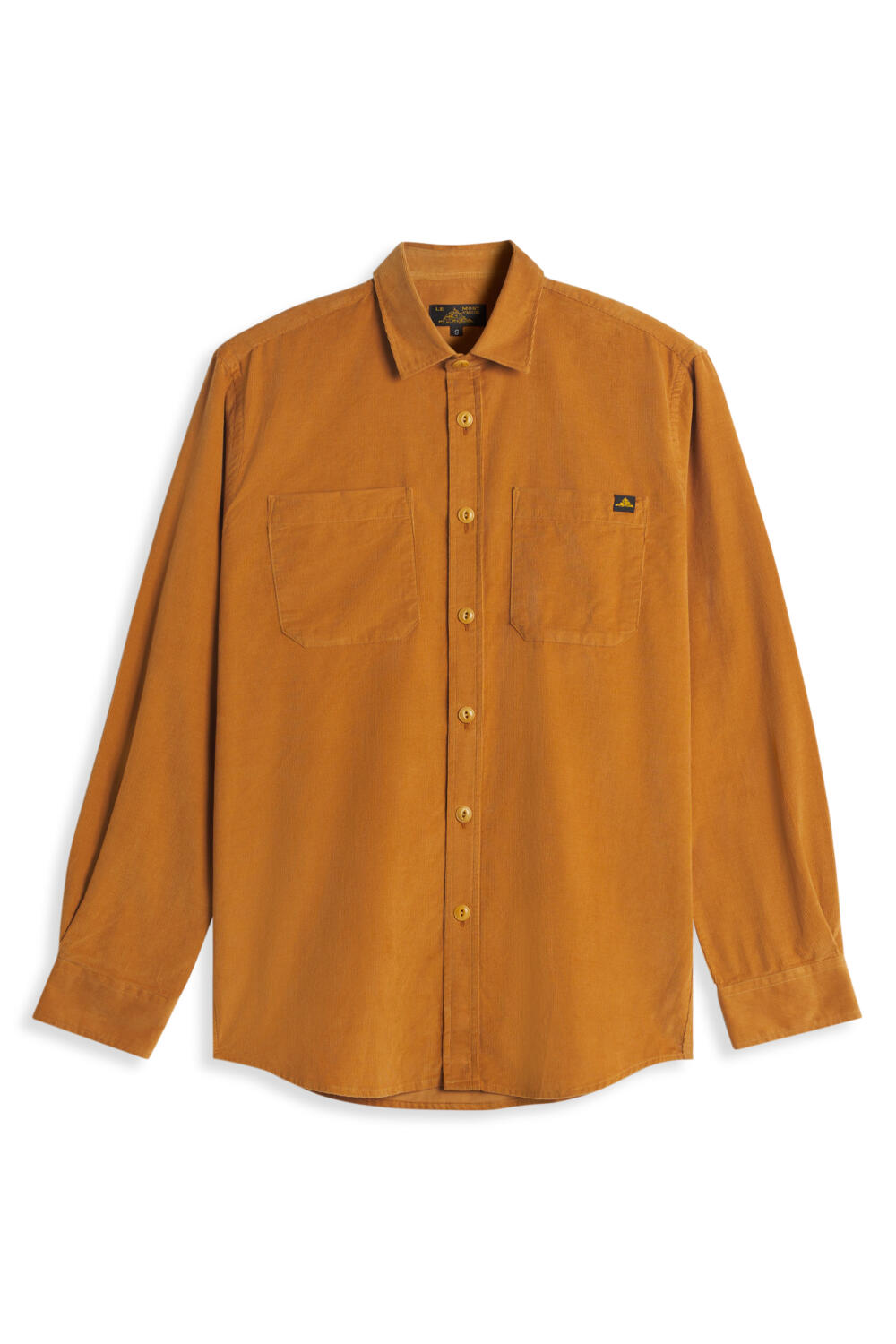 CLOVIS - LIGHT CORDUROY SHIRT - S, CAMEL