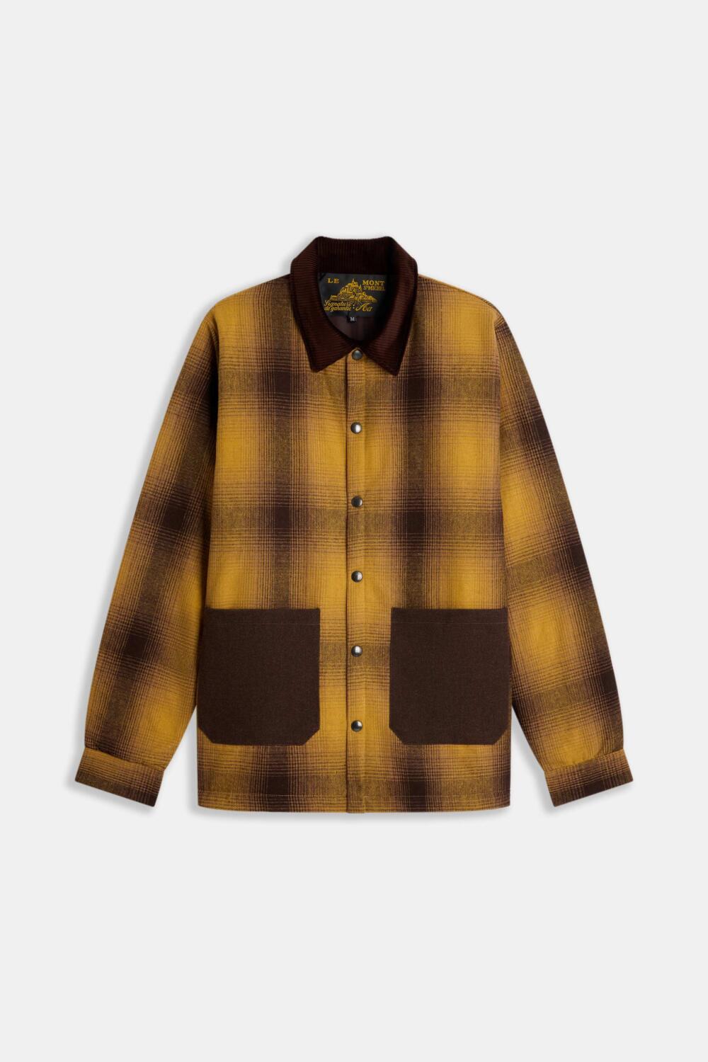 VENDELIN - QUILTED SHIRT - XL, BROWN
