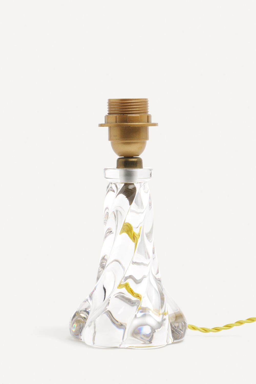 PIED DE LAMPE EN CRISTAL