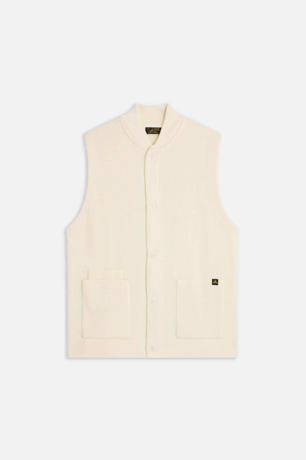 GARY - SLEEVELESS CARDIGAN - XS, GREY