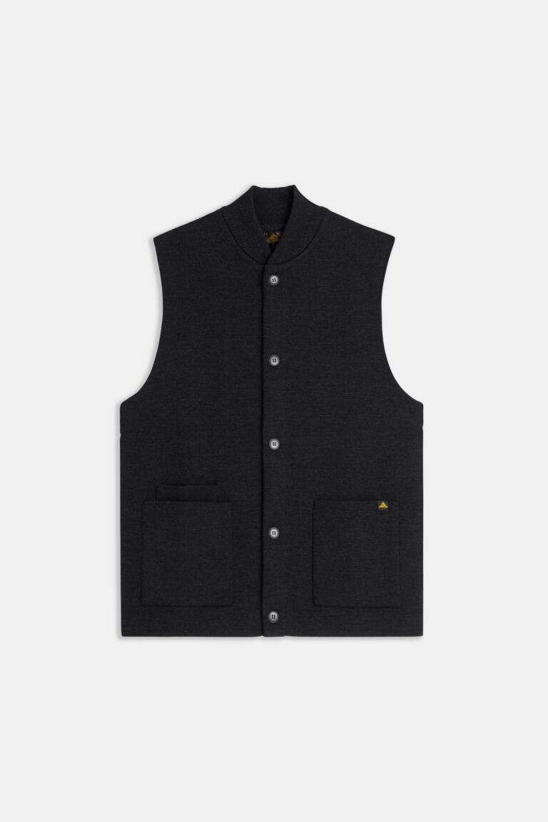 GARY - CARDIGAN SANS MANCHES - GRIS