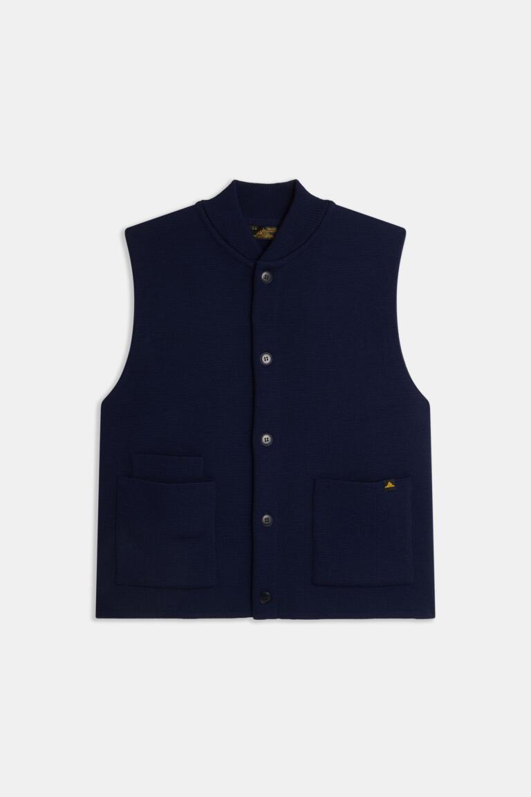 GARY - CARDIGAN SANS MANCHES - MARINE, seconde vue