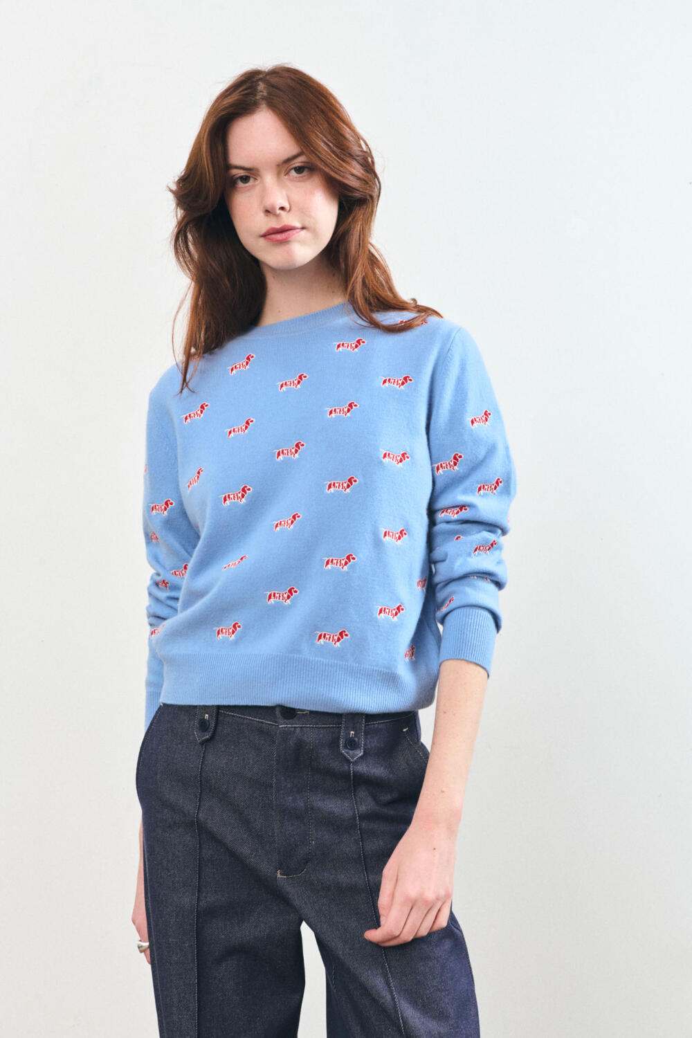 SUBLIME - PULL EN LAINE MÉRINOS - XS, BLEU
