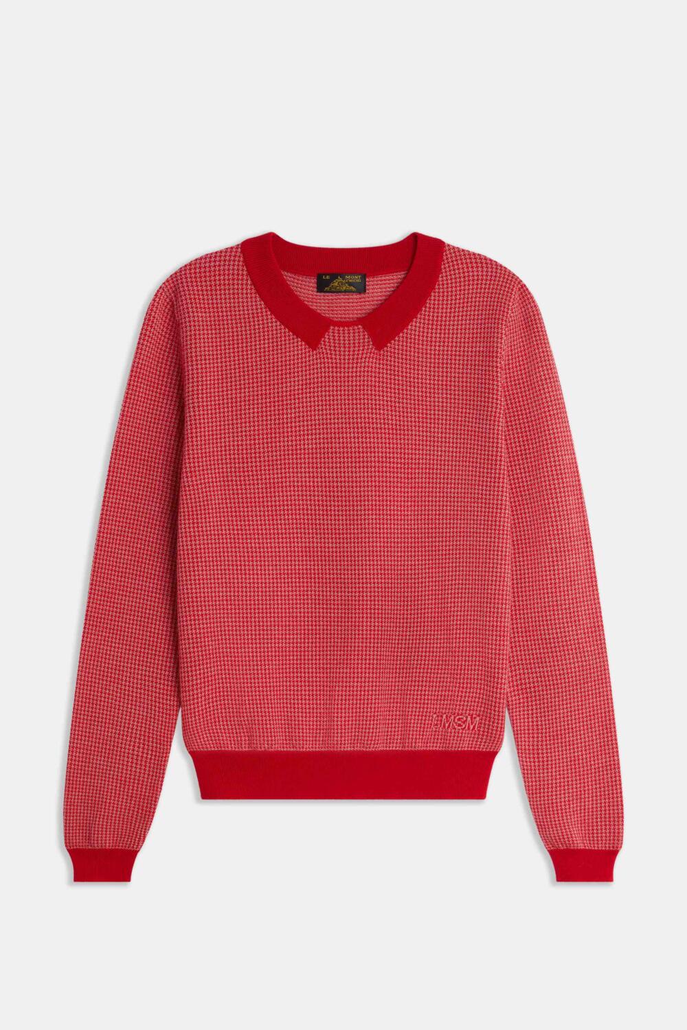 SELENIA - JACQUARD SWEATER - XS, RED
