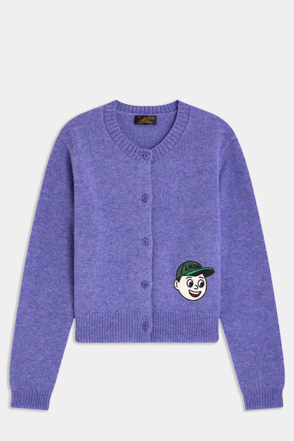 GIROZ - WOOL CARDIGAN - XS, PURPLE