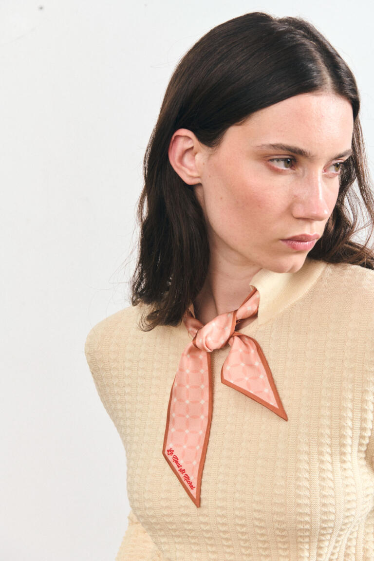 SOHENA - PULL EN MÉRINOS EXTRAFINE - ECRU, seconde vue