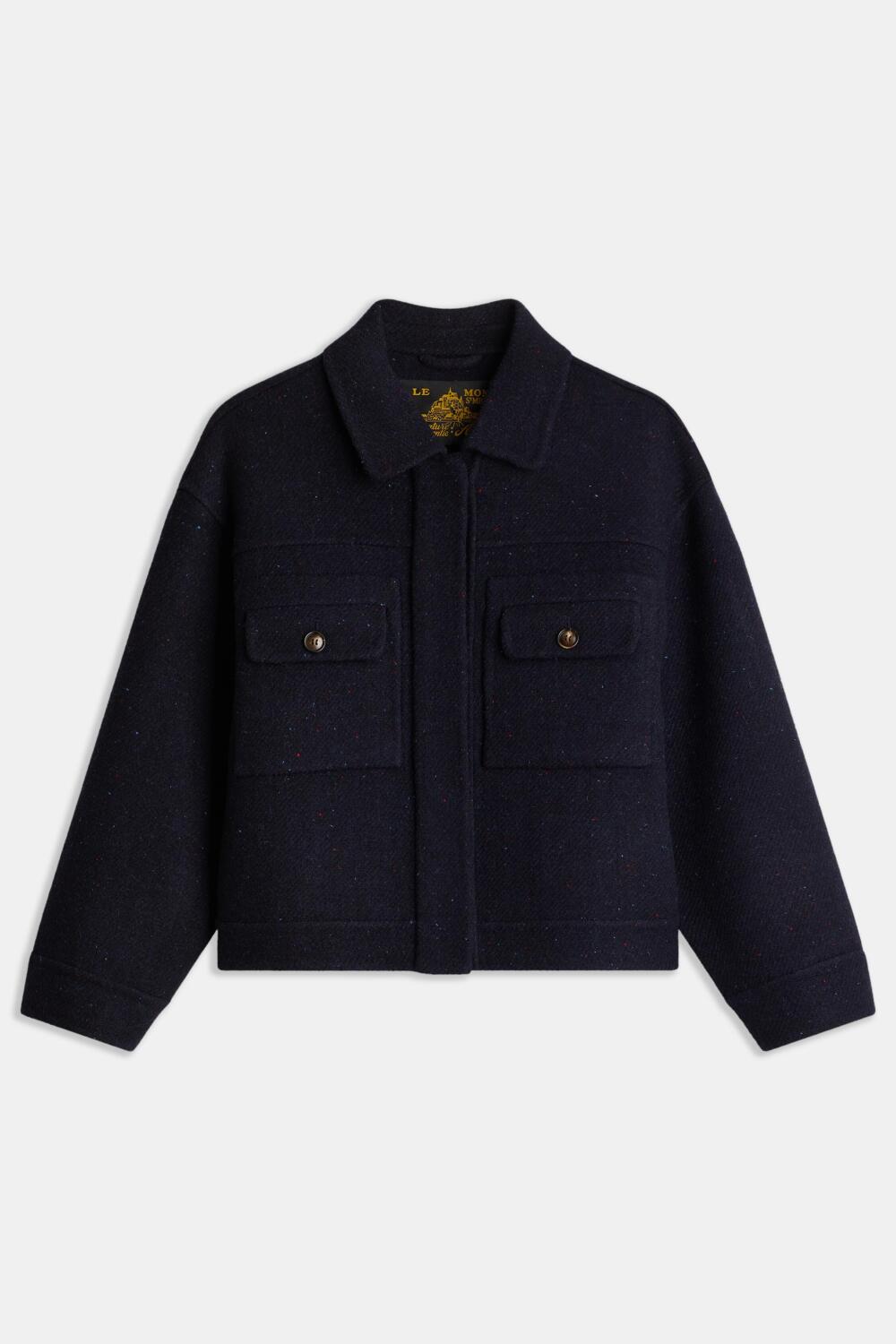 VATHILDA - VESTE EN LAINE - 34, MARINE