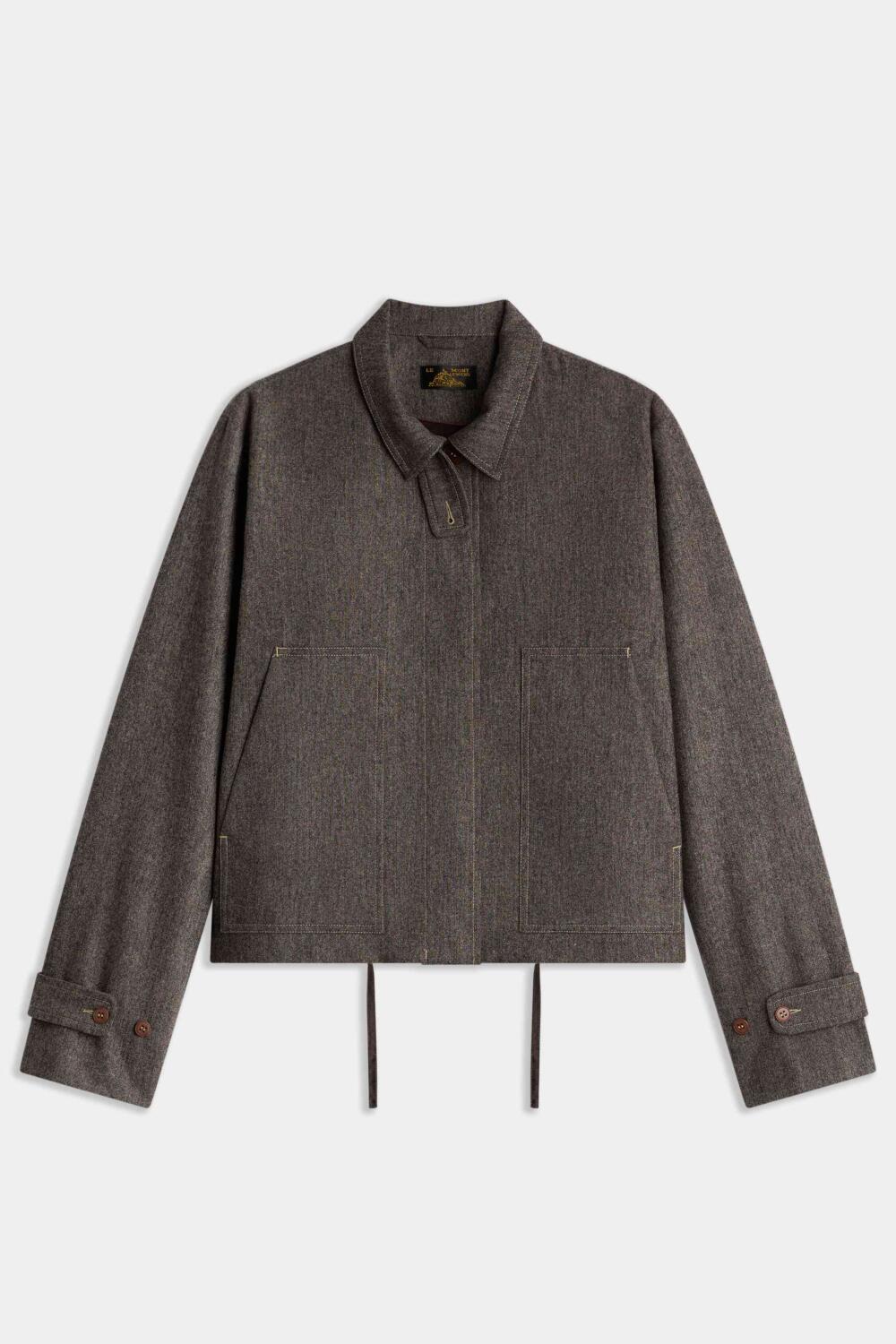 VAREN - WOOL JACKET - 36, BROWN