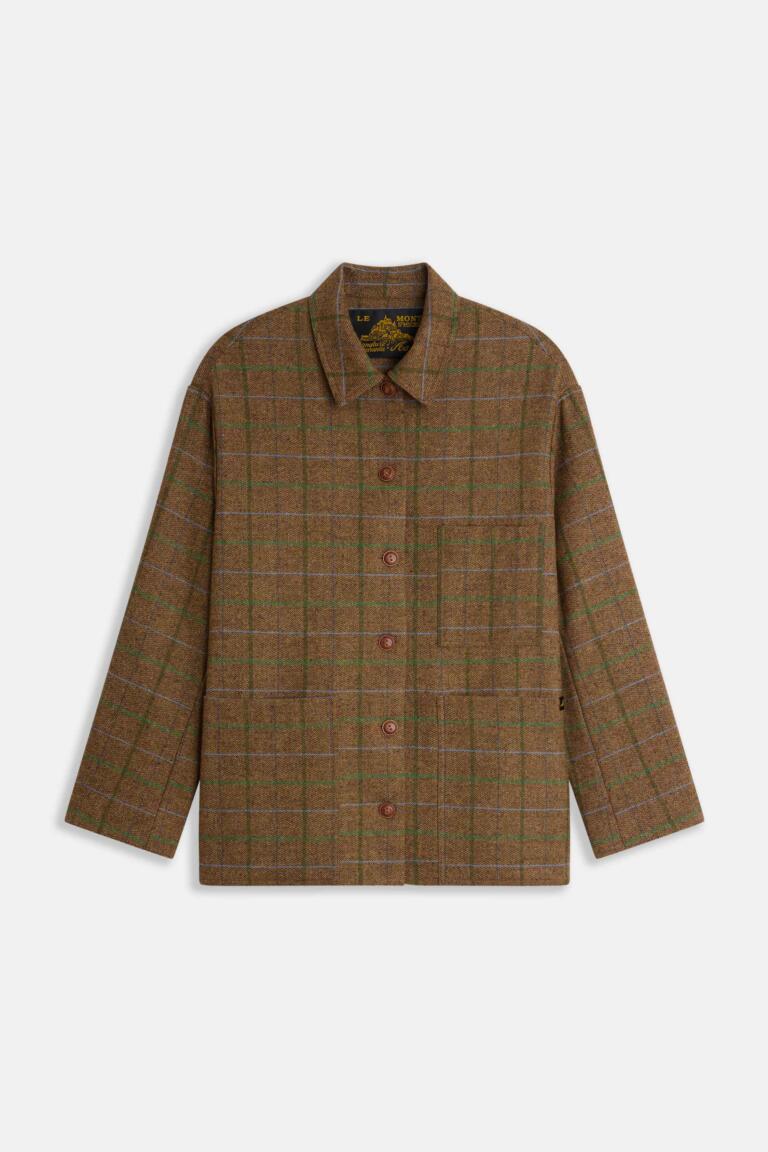 VILLAC - CHECKED JACKET - CURRY, seconde vue