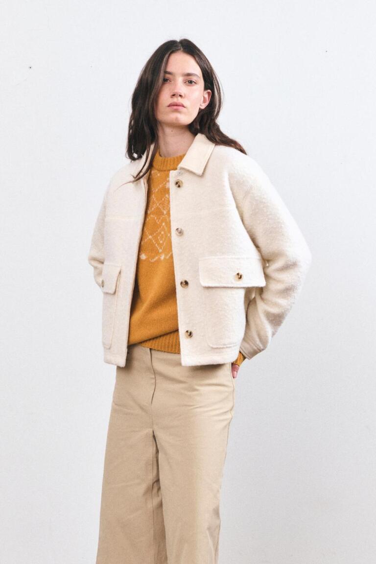 VILERY - WOOL JACKET - OFFWHITE, seconde vue