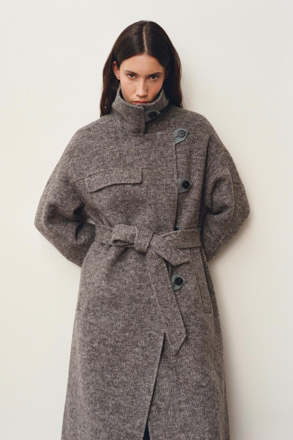 MUNICK - MANTEAU LONG - 42, GRIS