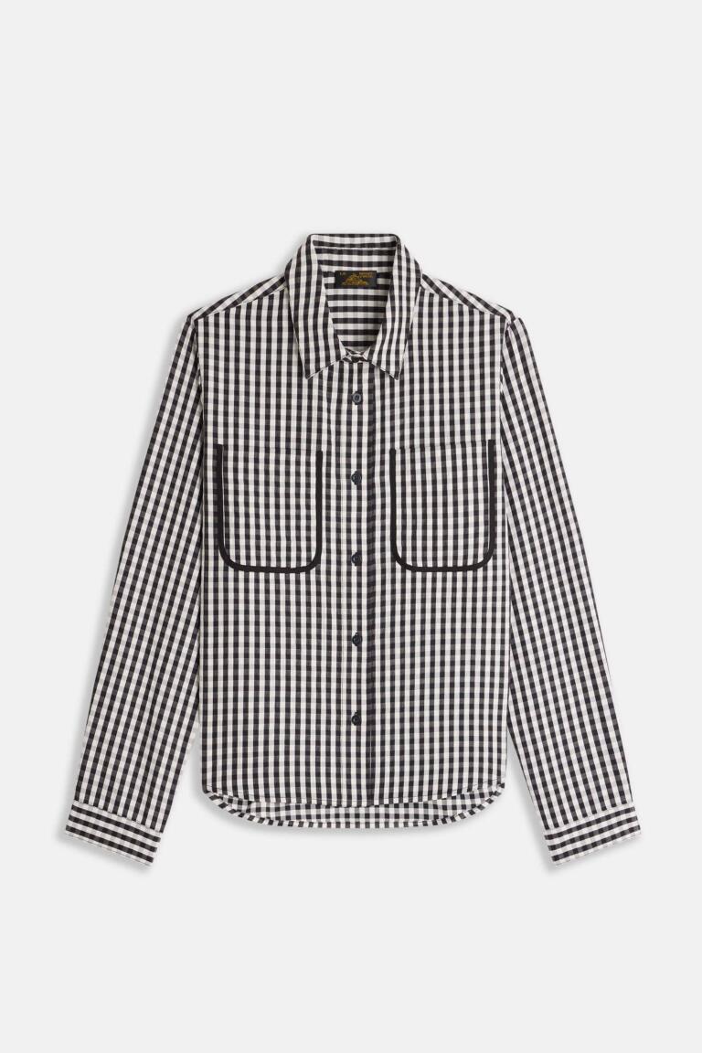 CIBONEY - VICHY SHIRT - BLACK
