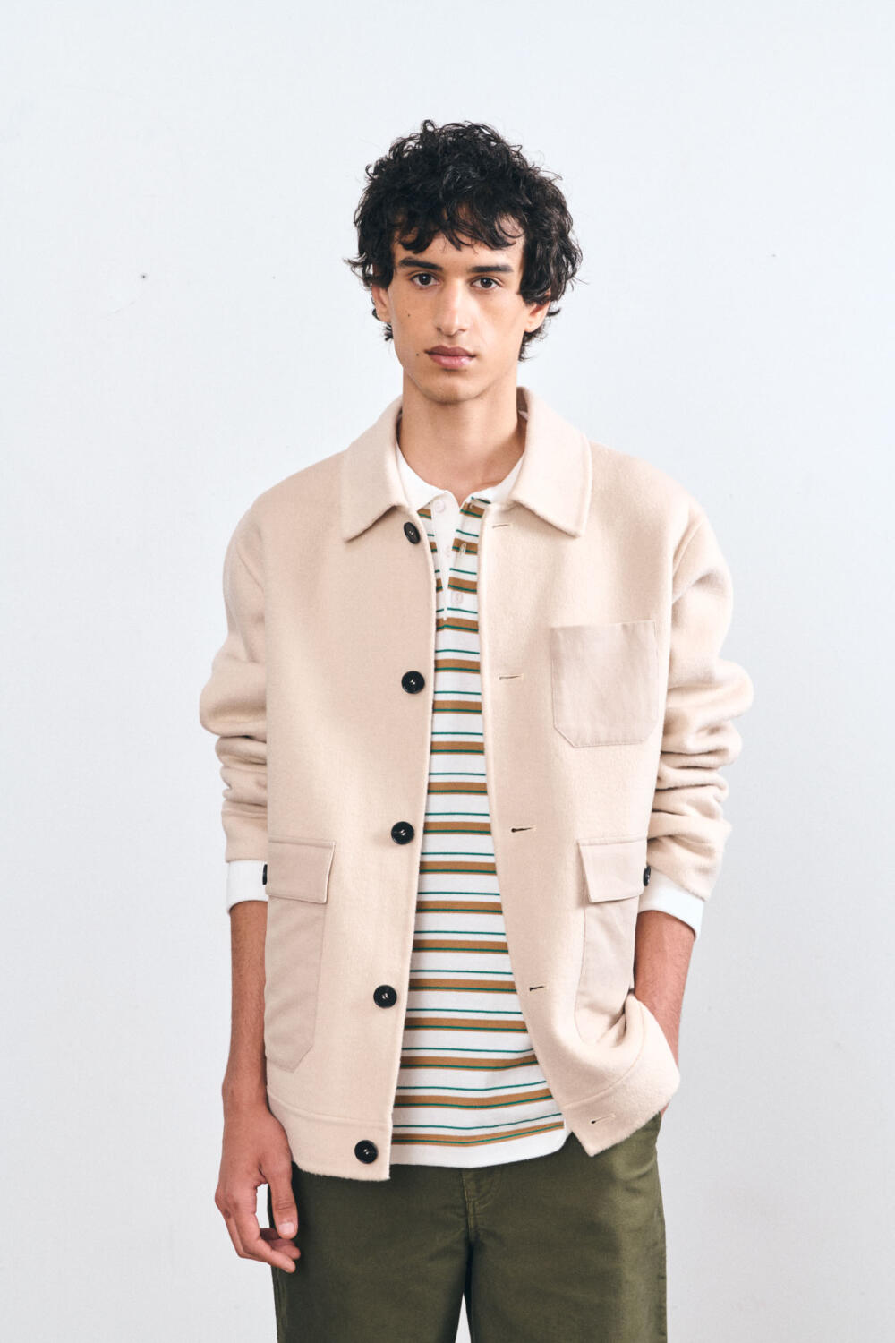 VERDADERO - VESTE EN LAINE - XS, BEIGE