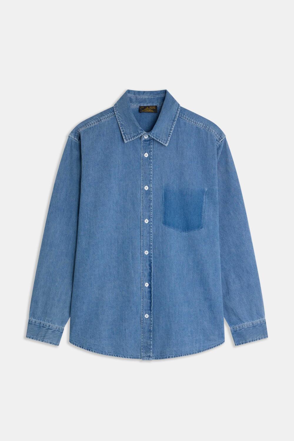 COLIO - CHEMISE EN DENIM - S, BLEACH