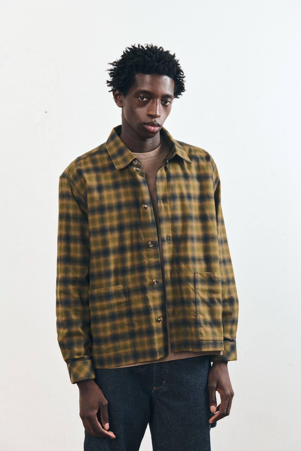 CYRIAC - OVERSHIRT - S, KAKI