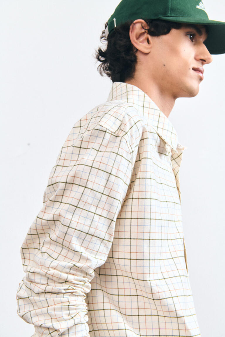 CORNIL - CHECKED OVERSHIRT - OFFWHITE, seconde vue
