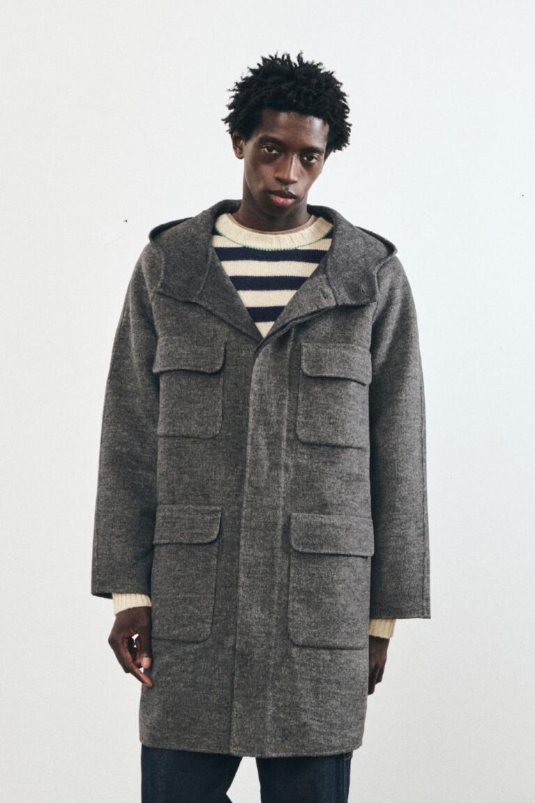 MARTO - WOOL COAT - ANTHRACITE